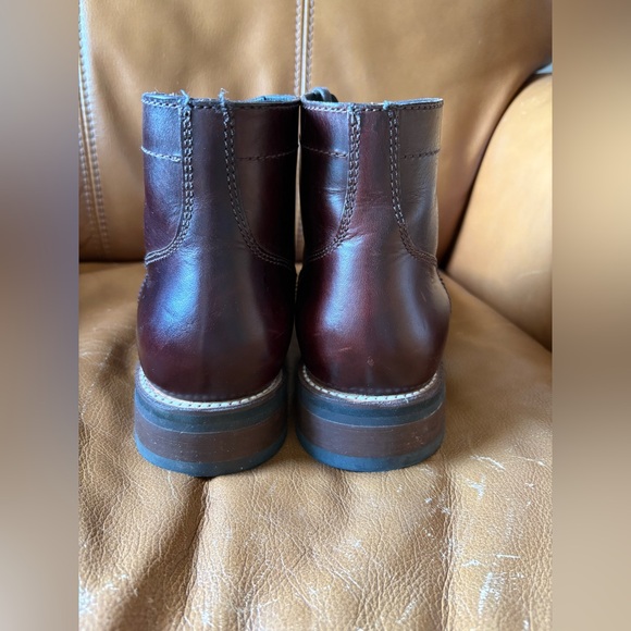 Thursday Boot Co. Captain Lace Up Boots Mens 9 Genuine Brown Leather Handcrafted - Picture 3 of 7